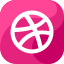 Dribbble portfolyo platformu ikonu