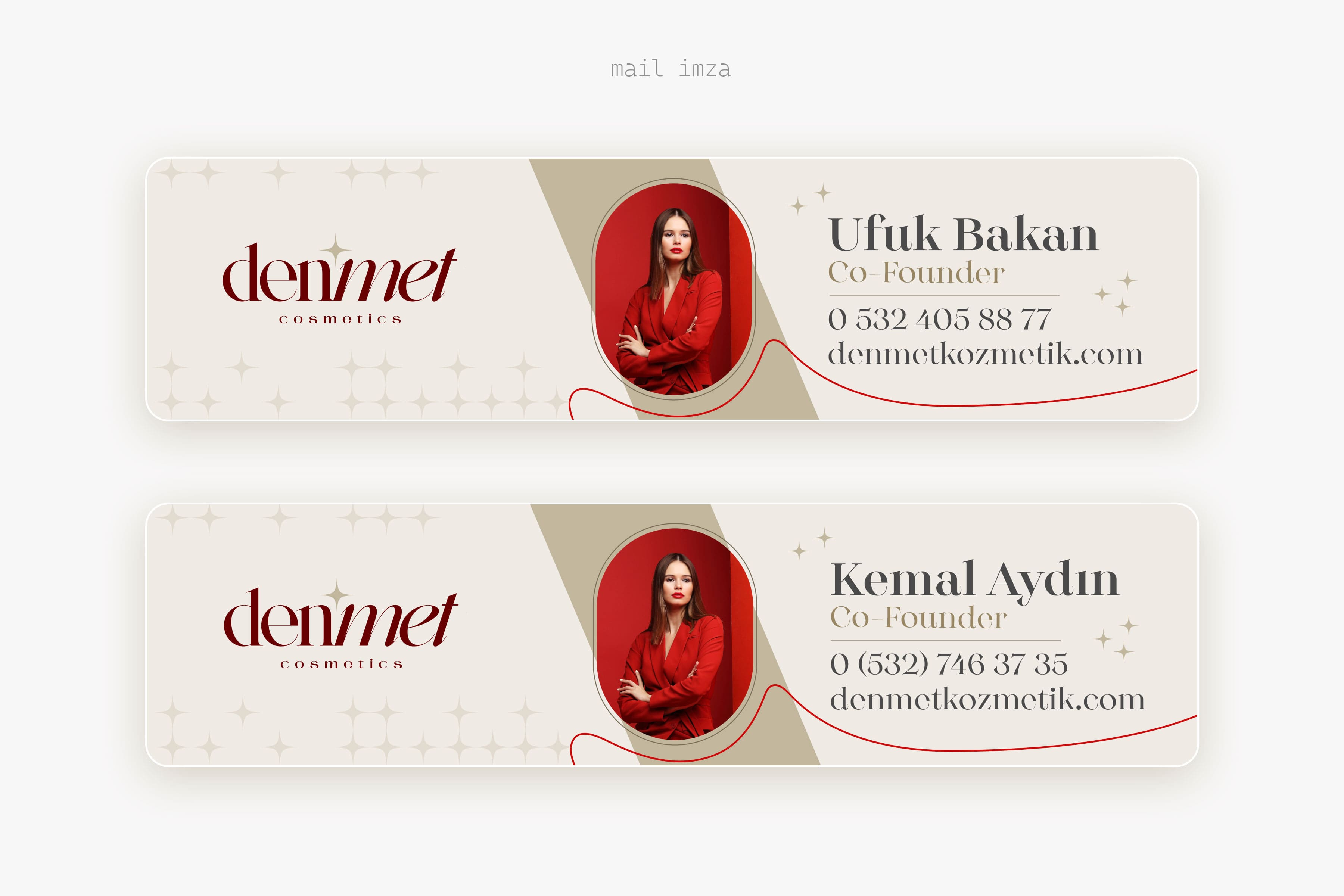 Denmet Kozmetik mail imzasi tasarimi